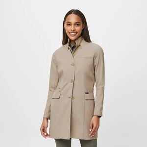 Twill FIGSPRO™ High Collar Lab Coat- Medium- Lightly Worn